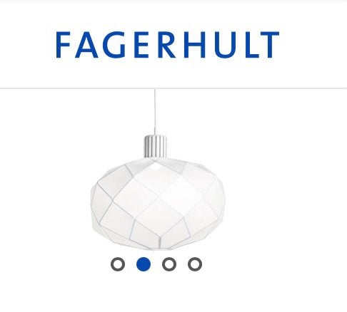 Dino pendelarmatuur wit van Fagerhult, Ophalen of Verzenden, Nieuw, Stof, 50 tot 75 cm