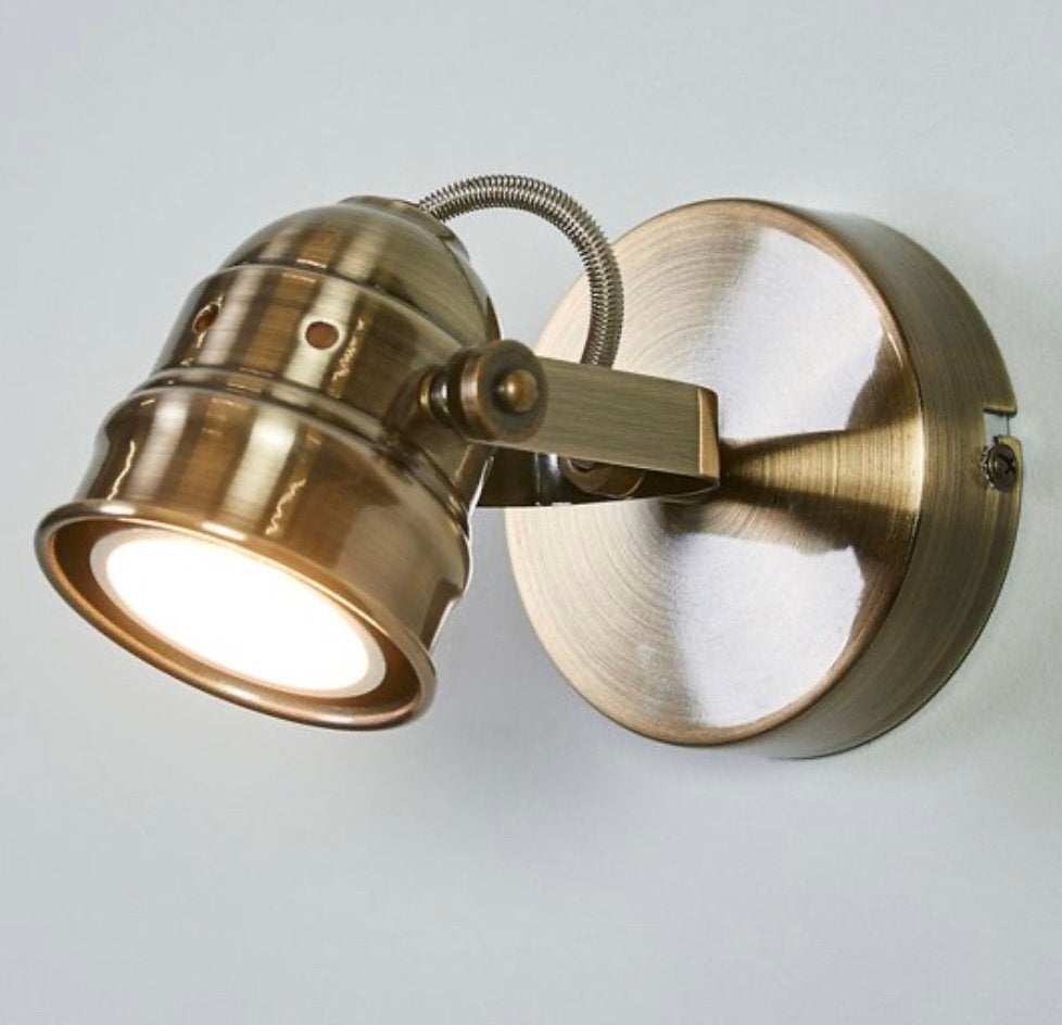 Lindby Leonor messing wandlamp gu10 lamp inclusief, Ophalen of Verzenden, Zo goed als nieuw