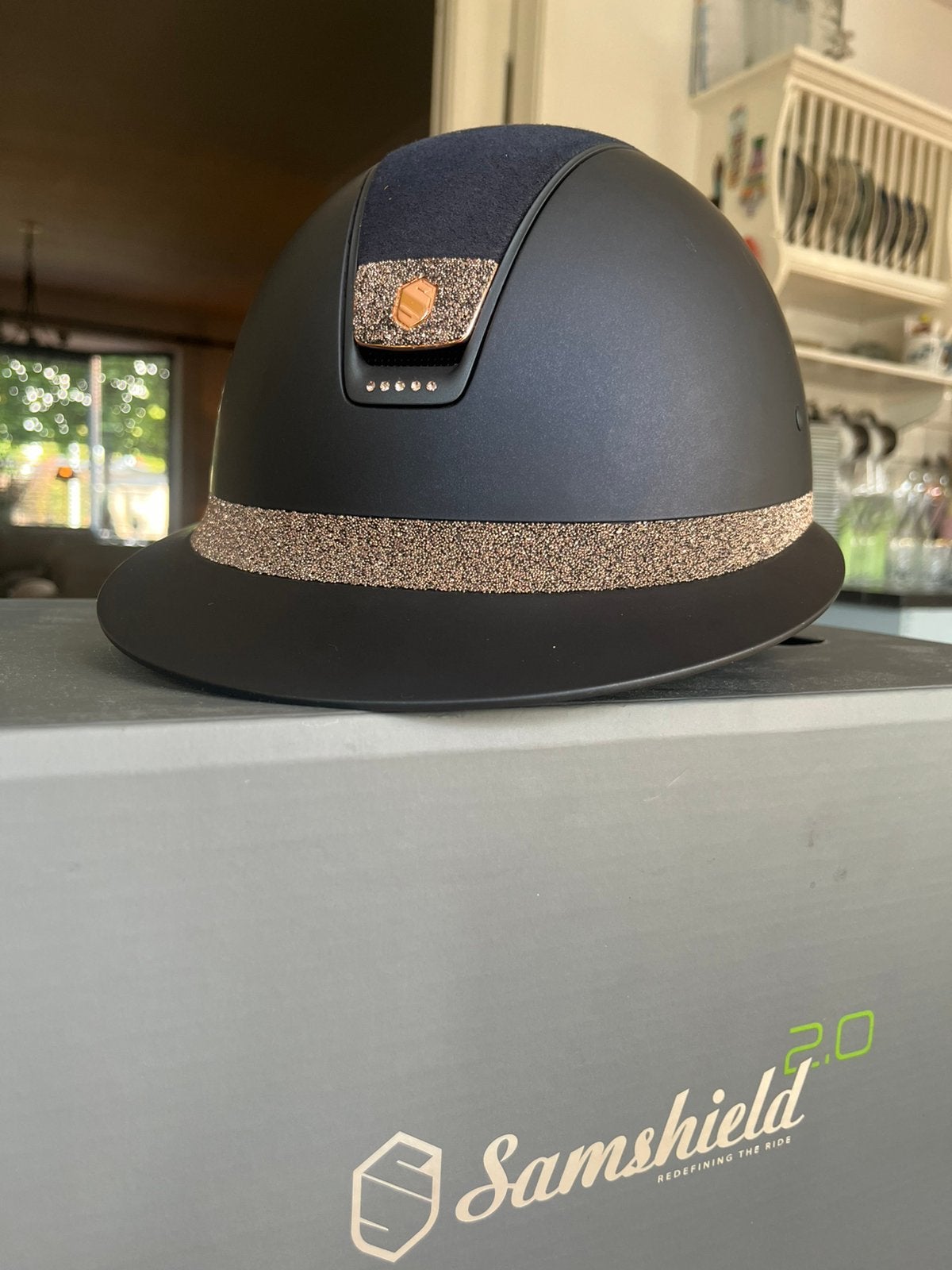 Samshield, Dieren en Toebehoren, Ophalen, Blauw, Dressuur, Zo goed als nieuw