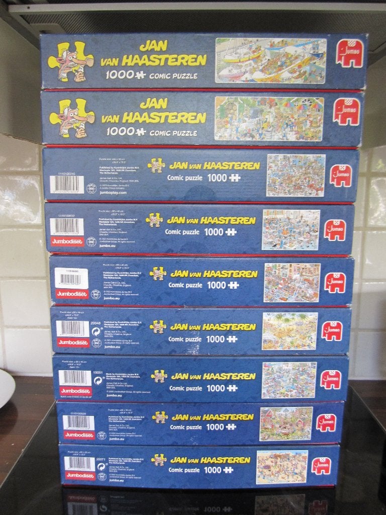 Jan van Haasteren legpuzzels  1000 stukjes, Hobby en Vrije tijd, Denksport en Puzzels, Ophalen of Verzenden, 500 t/m 1500 stukjes