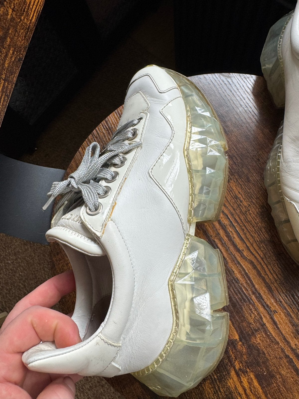 Jimmy Choo Diamond Sneakers Maat 39, Ophalen of Verzenden, Gedragen, Wit, Sneakers of Gympen