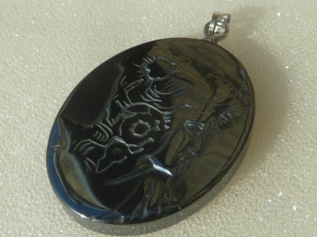 Hanger hematiet met vrouwenhoofd, Sieraden, Tassen en Uiterlijk, Edelstenen, Ophalen of Verzenden, Nieuw