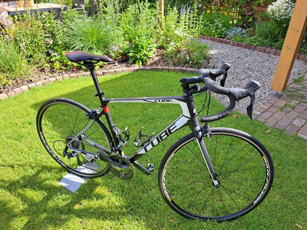 Cube attain GTC race 56 cm (Carbon "white"), Fietsen en Brommers, Fietsen | Racefietsen, 28 inch, Gebruikt, Carbon, Meer dan 20 versnellingen