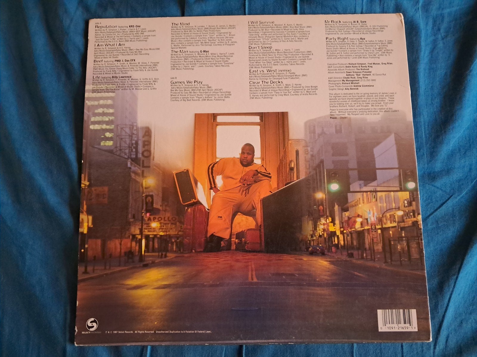 Chubb Rock - The Mind LP (1997) US, Cd's en Dvd's, LP, Gebruikt, Verzenden, 12 inch