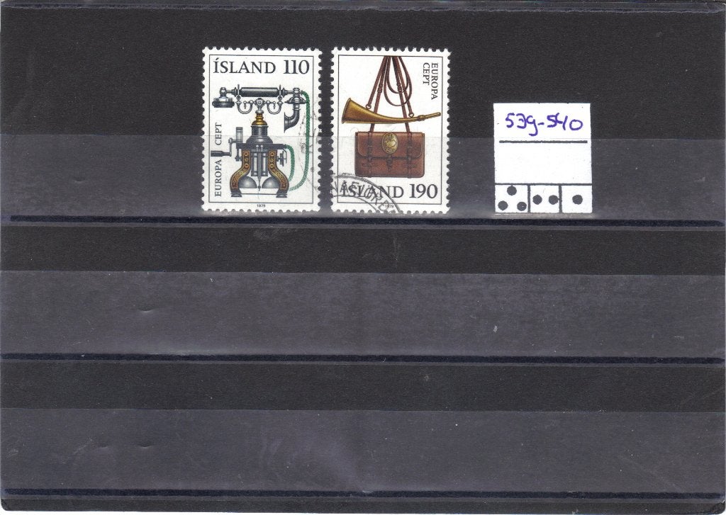 IJsland Mi 539-540 gest, Ophalen of Verzenden, IJsland, Gestempeld