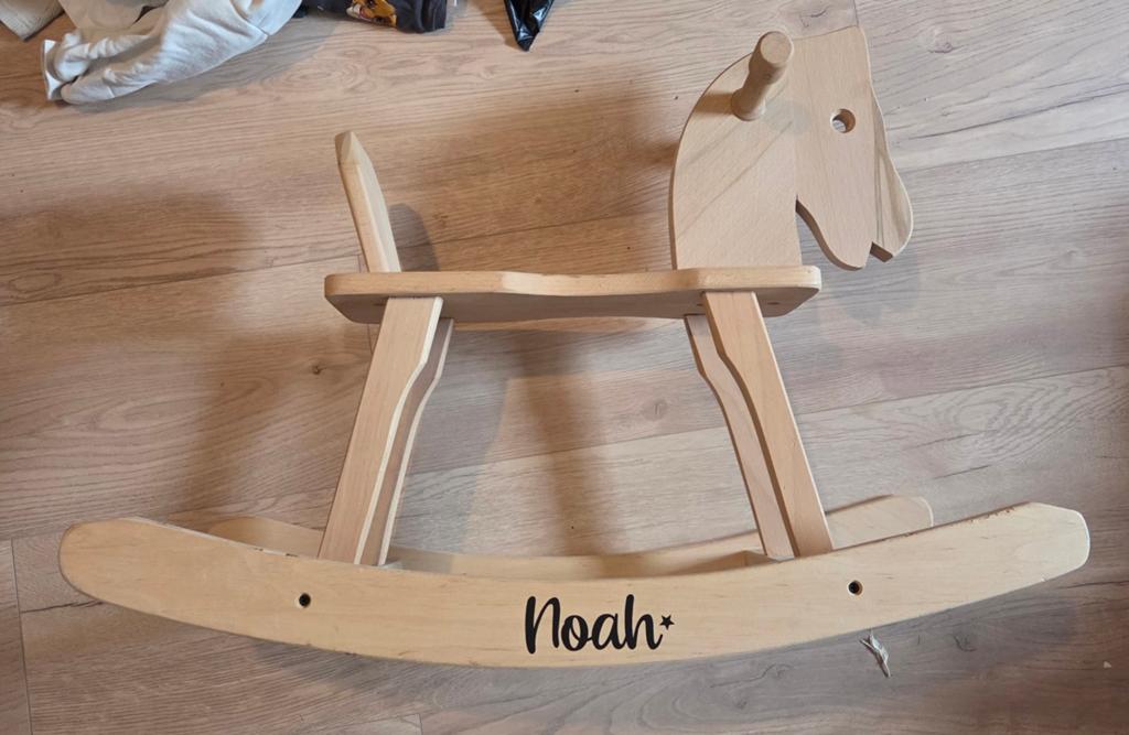 Hobbelpaard hout Noah, Kinderen en Baby's, Ophalen of Verzenden, Nieuw