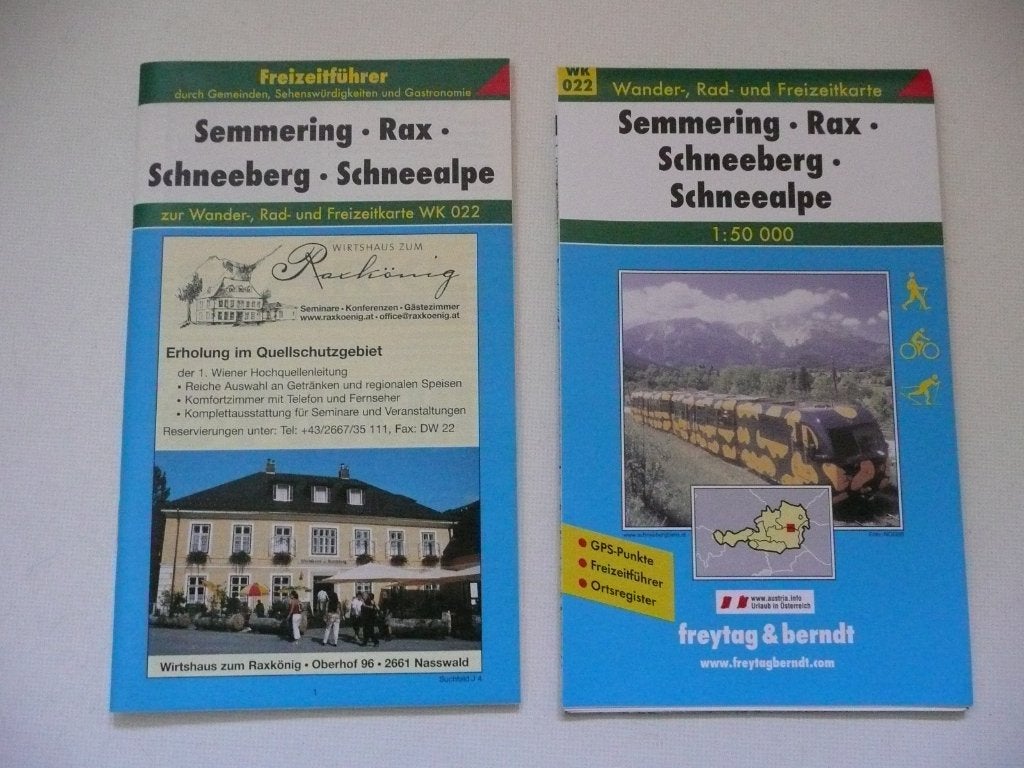 wandelkaart Oostenrijk, Rax, Semmering, Schneeberg, Boeken, Atlassen en Landkaarten, Gelezen, 2000 tot heden, Landkaart, Europa Overig