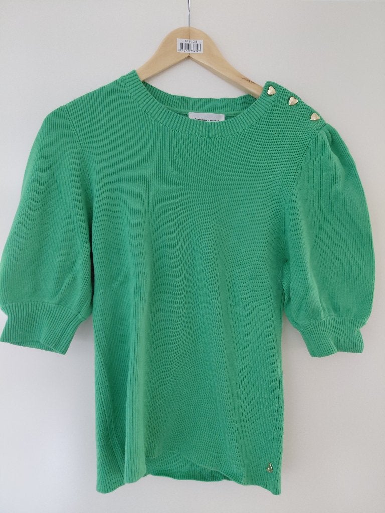 Groene top Fabienne Chapot maat M, Maat 38/40 (M), Verzenden, Gedragen, Groen