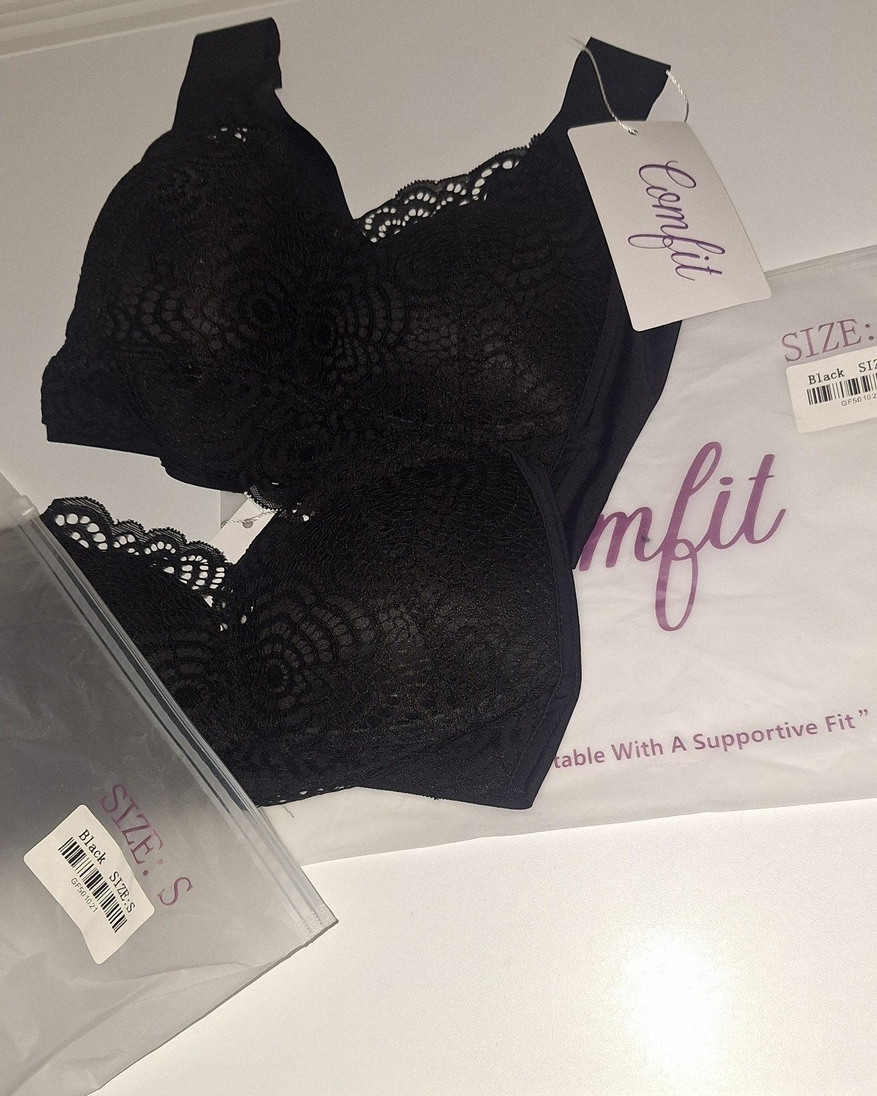 Comfit Comfortabele & Ondersteunende Push-Up BH's  Maat S, Comfit, Ophalen of Verzenden, Zwart, BH