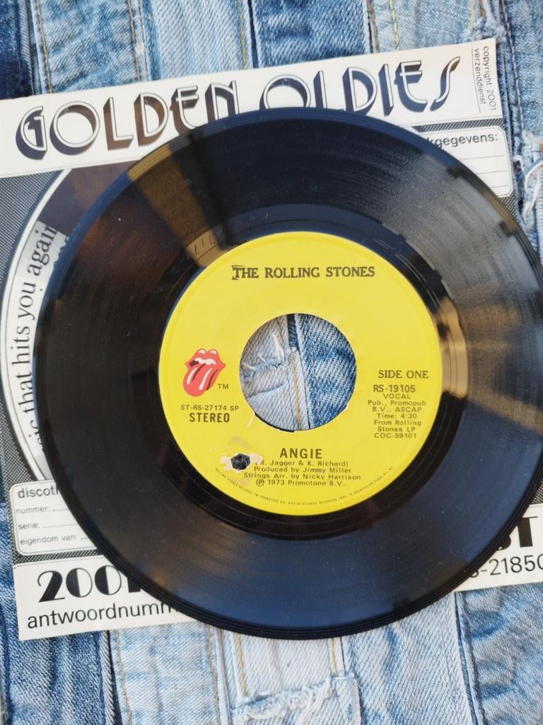 The Rolling Stones - Angie (Golden Oldies Single), Cd's en Dvd's, Vinyl Singles, Ophalen of Verzenden