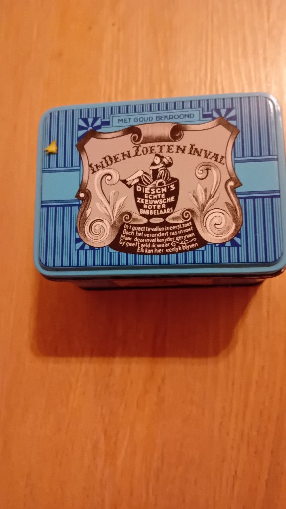 Blikje haagse hopjes (leeg), Verzamelen, Blikken, Ophalen of Verzenden, Gebruikt, Overige
