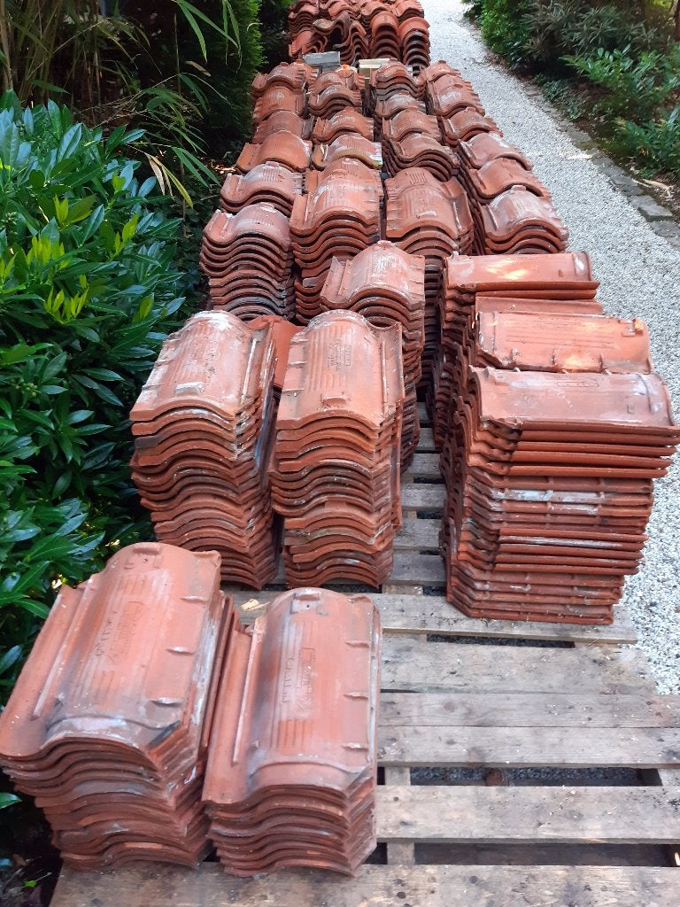 Dakpannen OVH natuurrood, Ophalen, Gebruikt, Steen of Klei, 15 m² of meer