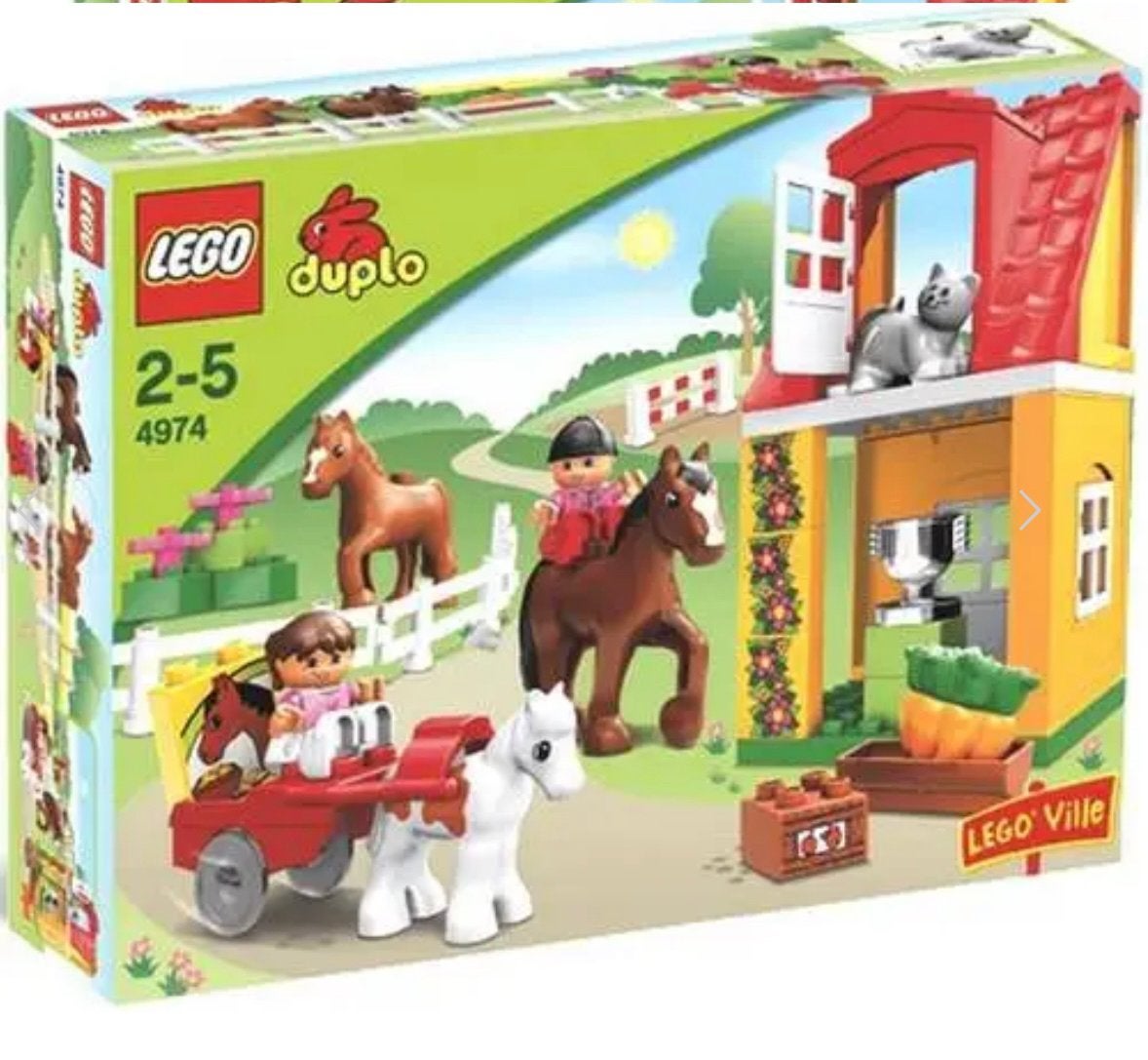 Duplo set 4974 paarden, Ophalen of Verzenden, Gebruikt, Complete set, Duplo