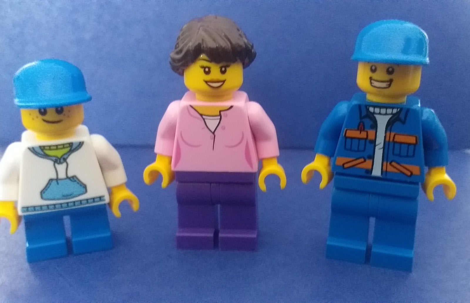 Set van 3 NIEUWE lego poppetjes MAN VROUW JONGEN SET 3, City, Lego, Nieuw, Ophalen of Verzenden