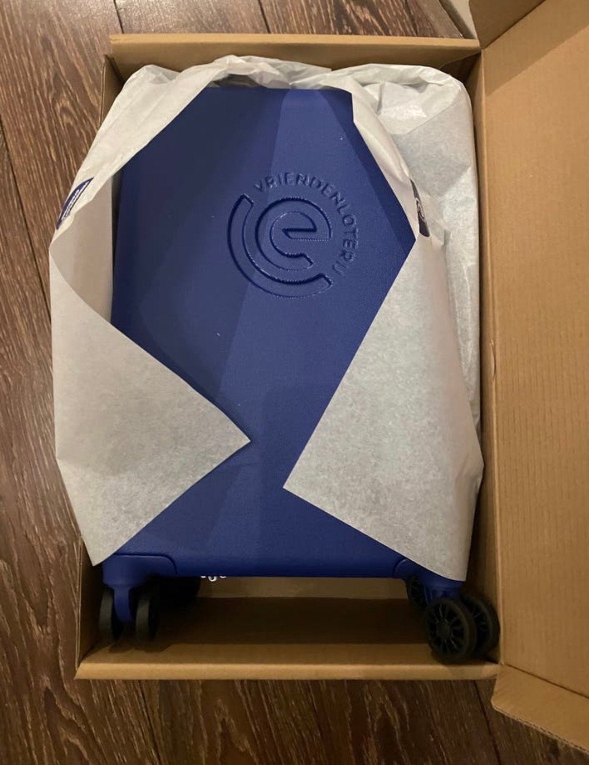 Nieuwe VriendenLoterij Eredivisie Koffer - Blauw, Ophalen, 40 tot 60 cm, 20 tot 30 cm, Blauw