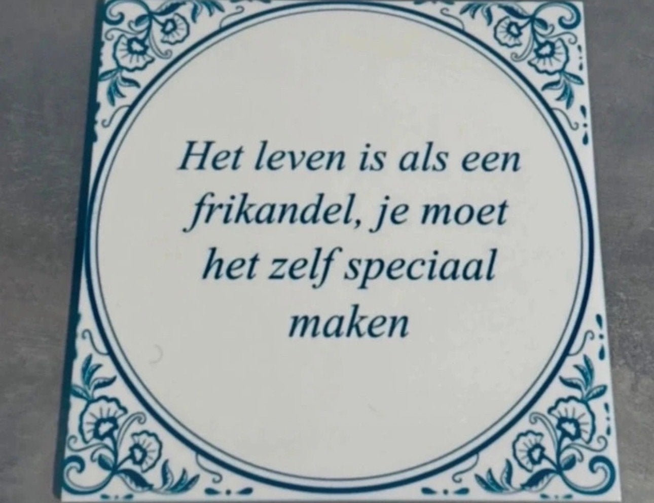 Tegels 15x15 cm met diverse spreuken - gepersonaliseerd, Ophalen of Verzenden, Nieuw, Meerkleurig, Steen/keramiek