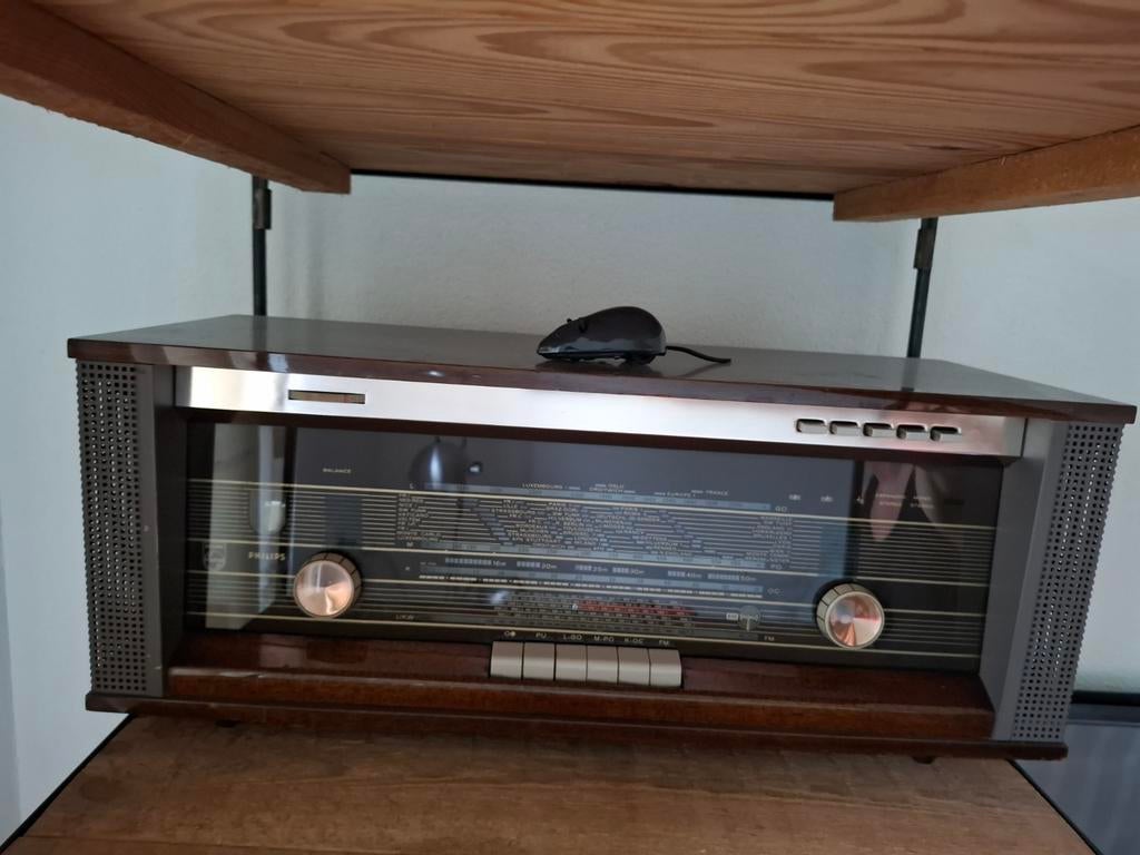 Vintage Philips buizenradio - Klassieke radio, Ophalen of Verzenden, Gebruikt, Radio