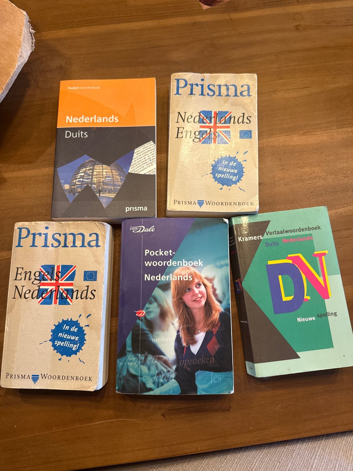 Diverse woordenboeken: Nederlands, Engels, Duits, Boeken, Ophalen of Verzenden, Gelezen, Prisma of Spectrum, Nederlands