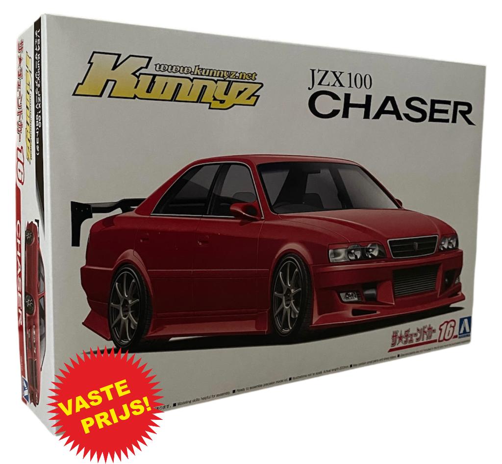 Toyota JZX100 Chaser (Aoshima 06310) 1/24, Hobby en Vrije tijd, Overige merken, Auto, Groter dan 1:32, Nieuw