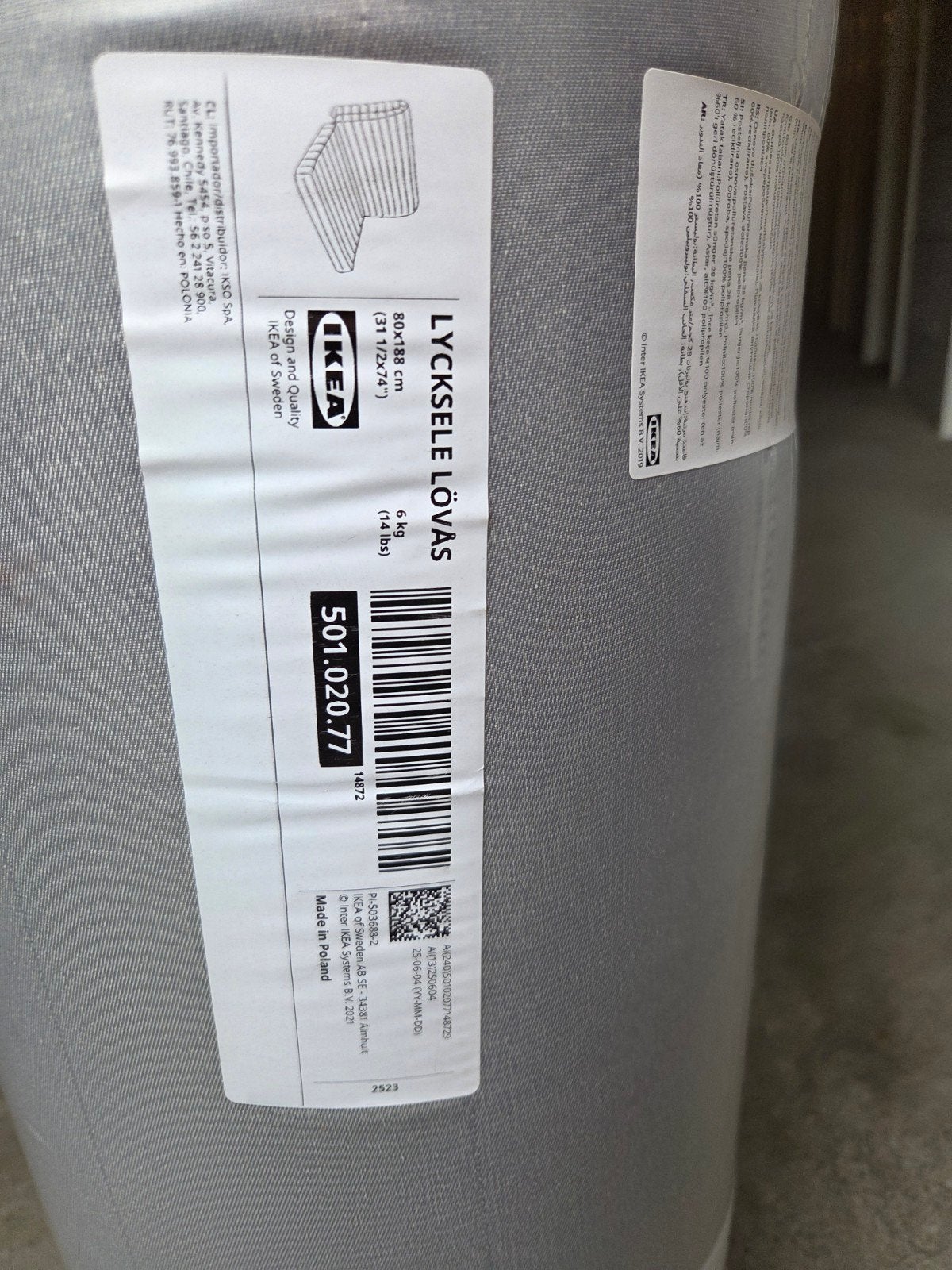 IKEA LYCKSELE LÖVÅS Matras 80x188 cm, Ophalen of Verzenden