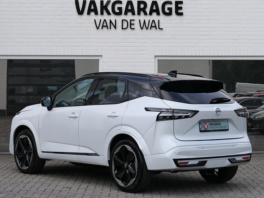 Nissan Qashqai 1.3 MHEV Xtronic N-Design | Panoramadak | BOS, Auto's, Nissan, Gebruikt, Euro 6, 4 cilinders, Wit