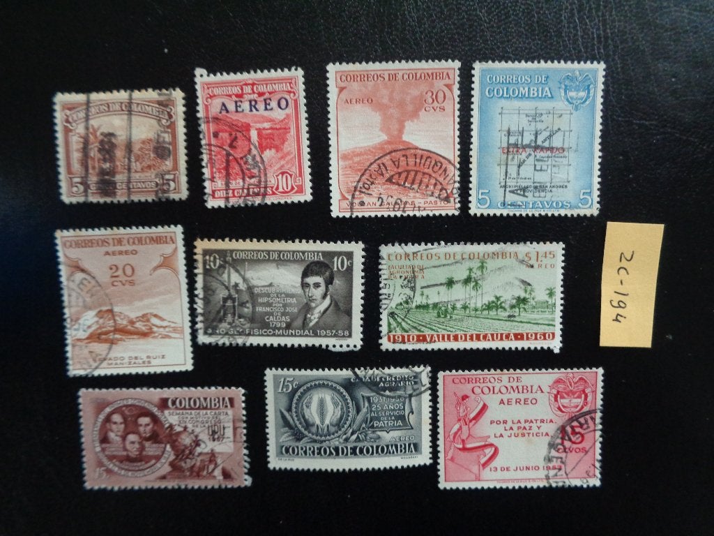 colombia - diverse (zc-194), Ophalen of Verzenden, Gestempeld, Zuid-Amerika