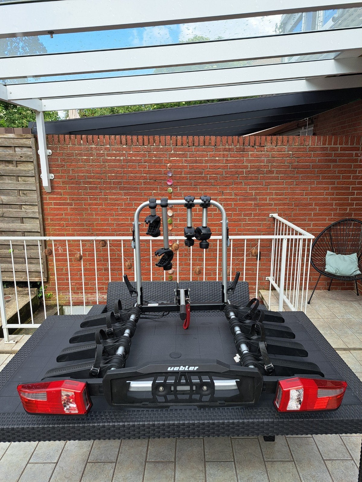 Uebler F42 fietsendrager voor 4 fietsen, Auto diversen, Fietsendragers, Ophalen, 3 fietsen of meer, Elektrische fiets, Zo goed als nieuw