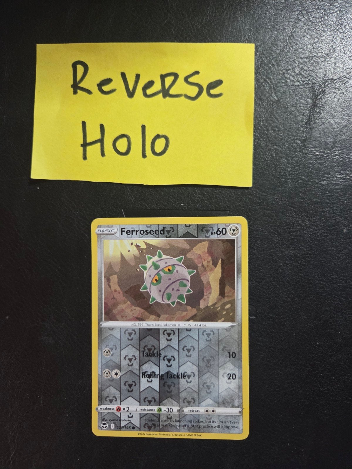 Ferroseed 121/195 Silver tempest, Hobby en Vrije tijd, Verzamelkaartspellen | Pokémon, Ophalen of Verzenden, Zo goed als nieuw
