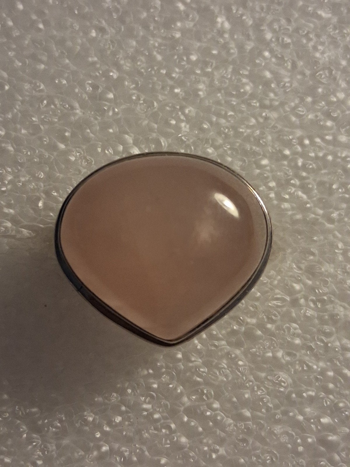 Zilveren ring met Rosekwarts steen -- ringmaat 19, Sieraden, Tassen en Uiterlijk, Ringen, Verzenden, 19 tot 20, Nieuw, Zilver