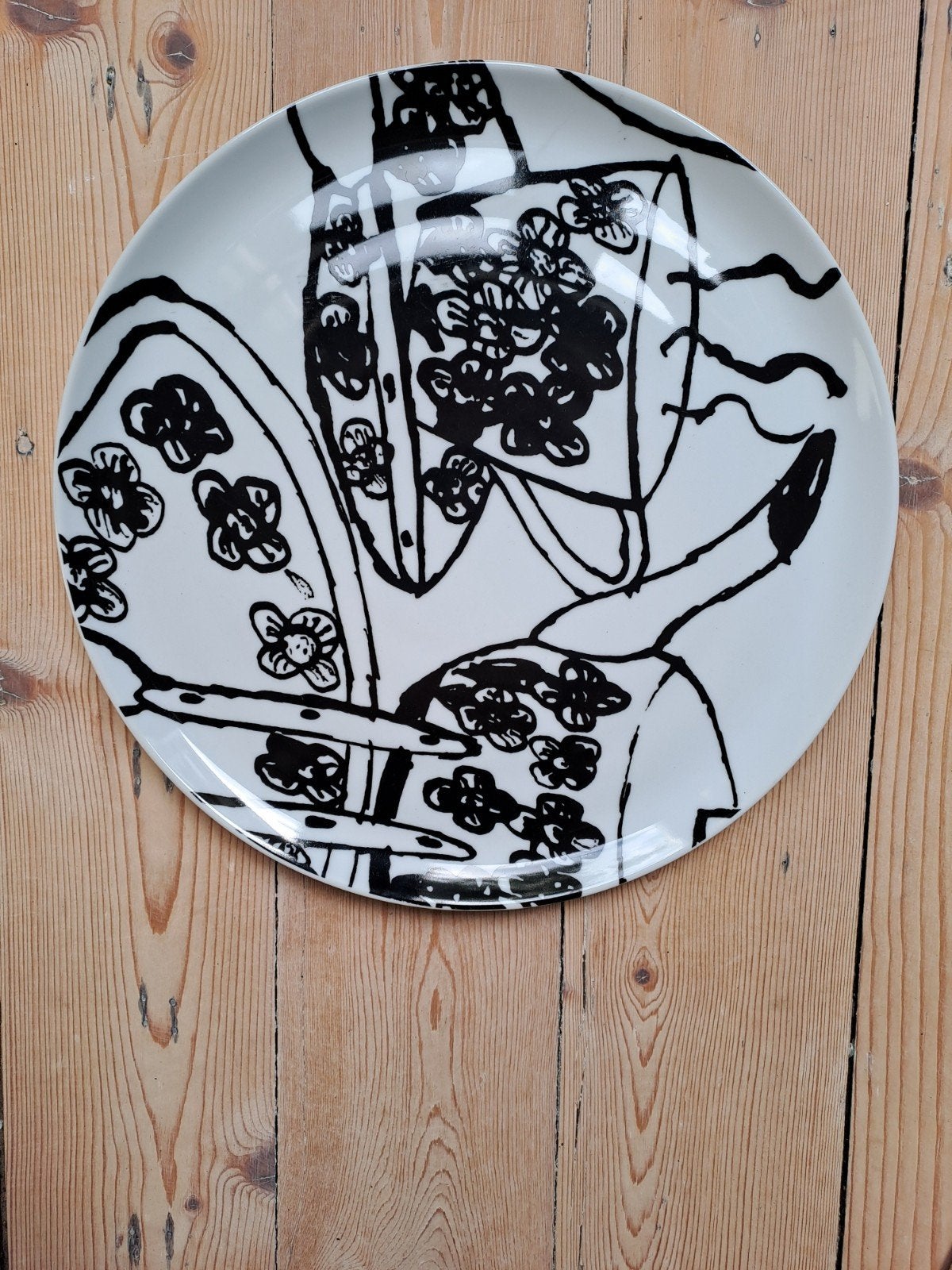 Ans Jansen Dichterbij sierbord - Schoonhoven Keramiek, Ophalen of Verzenden