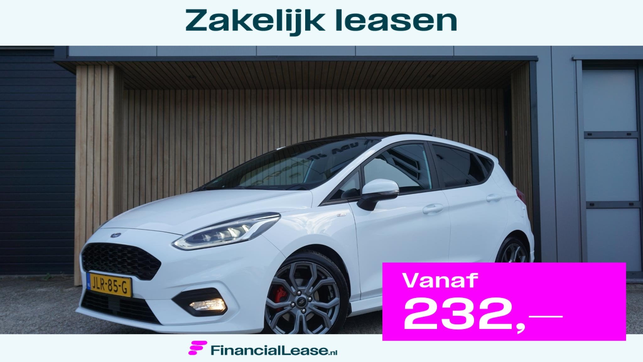 Ford Fiesta 1.0 101pk EcoBoost ST-Line Automaat 5Drs Pano.Da, Gebruikt, Euro 6, 1144 kg, Wit