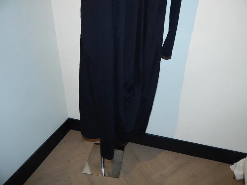 Rundholz Black label lange jurk draai in de stof hals M, Maat 38/40 (M), Verzenden, Zwart, Rundholz