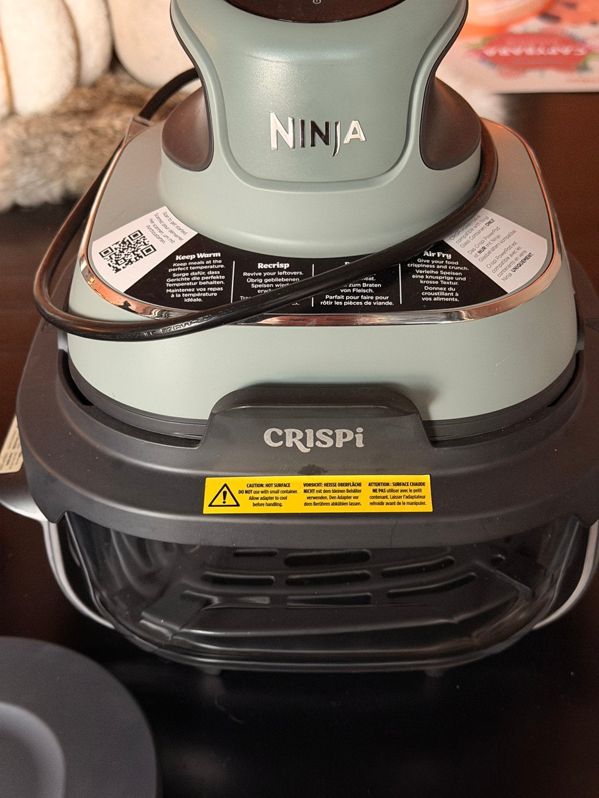 Ninja Crisp airfryer pistache, Ophalen, Zo goed als nieuw