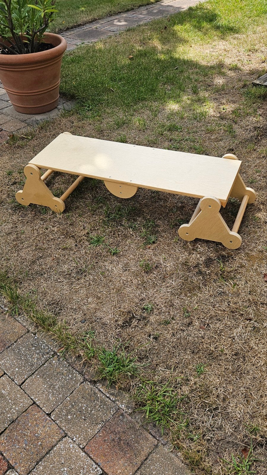 Montessori 3-in-1 Klimrek/Wip/Glijbaan - ZGAN, Ophalen, Zo goed als nieuw, Bouwen