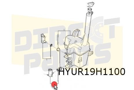 Hyundai/Kia ruitensproeierpomp (achterruit) Origineel! 98510
