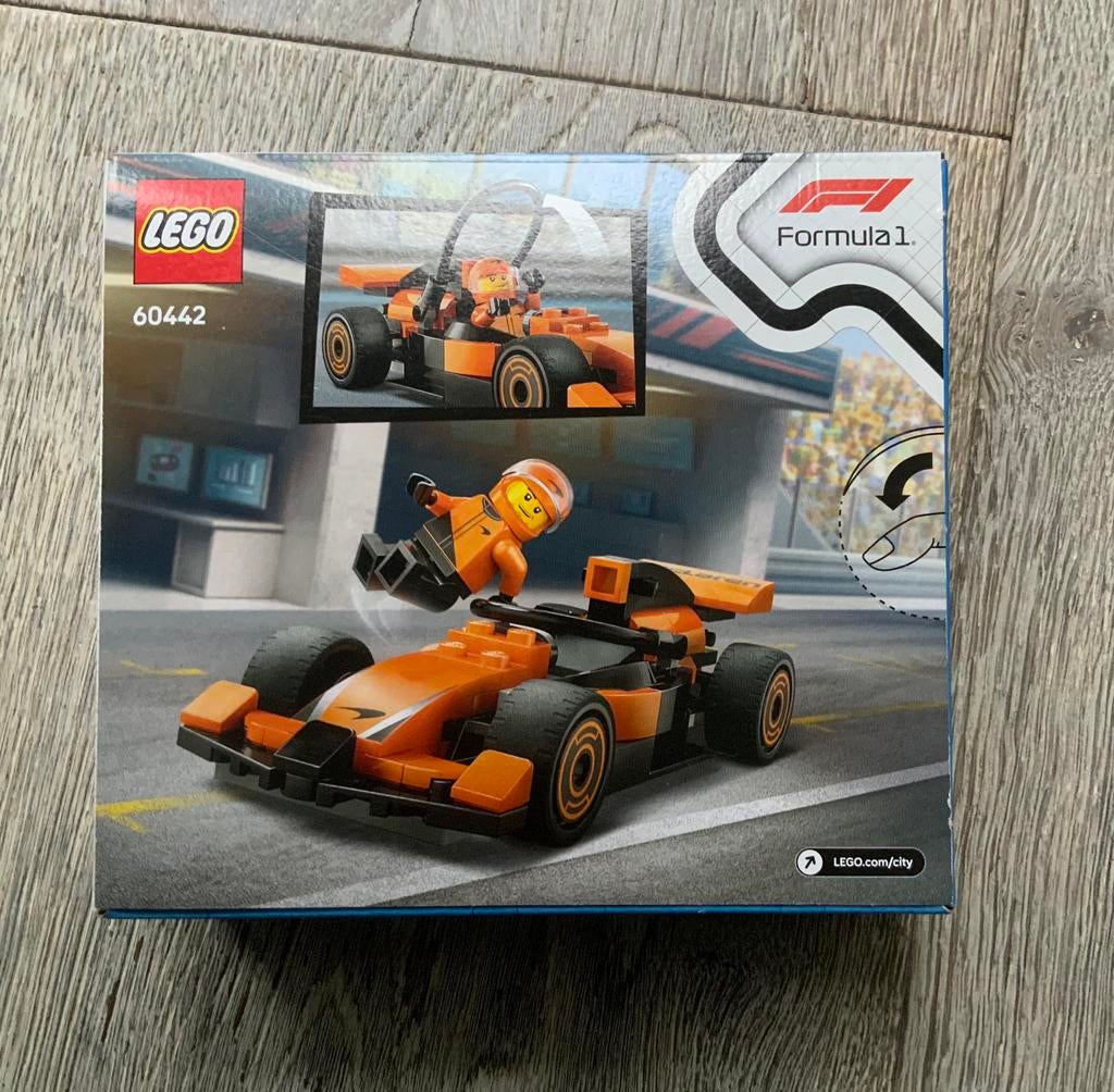 60442 oranje Formule 1 (F1) raceauto NIEUW, Overige thema's, Lego, Nieuw, Ophalen of Verzenden