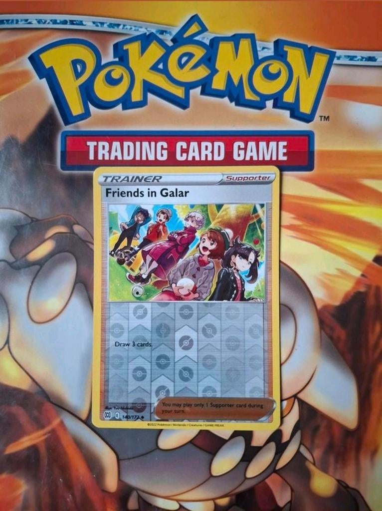 Friends in Galar 140/172 Sword&Shield Brilliant Stars rh, Ophalen of Verzenden, Gebruikt, Losse kaart, Foil