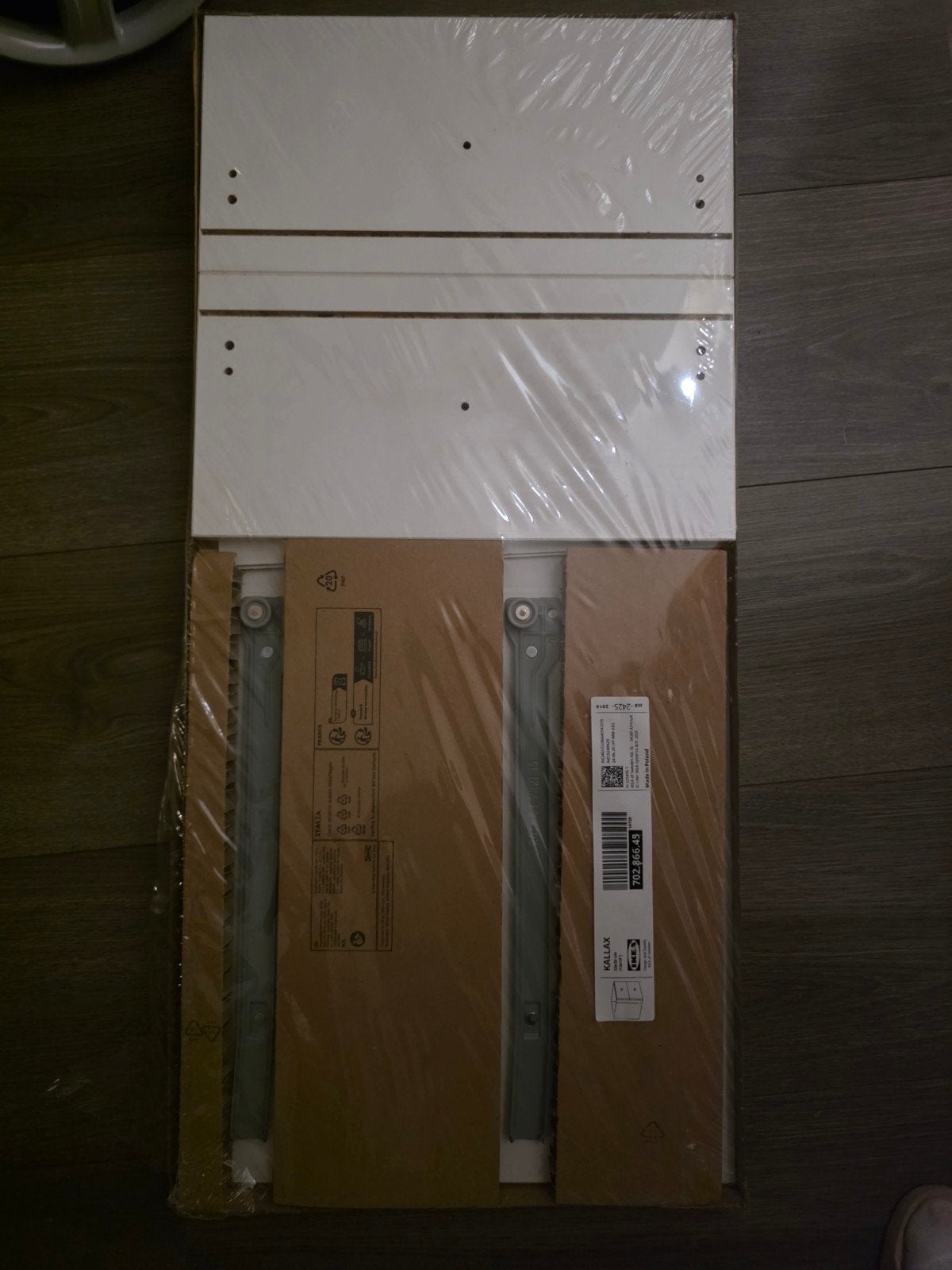 IKEA KALLAX Inzet met 2 laden, wit, nieuw in verpakking, Huis en Inrichting, Kasten | Ladekasten, Ophalen, Minder dan 50 cm, 1 of 2 laden
