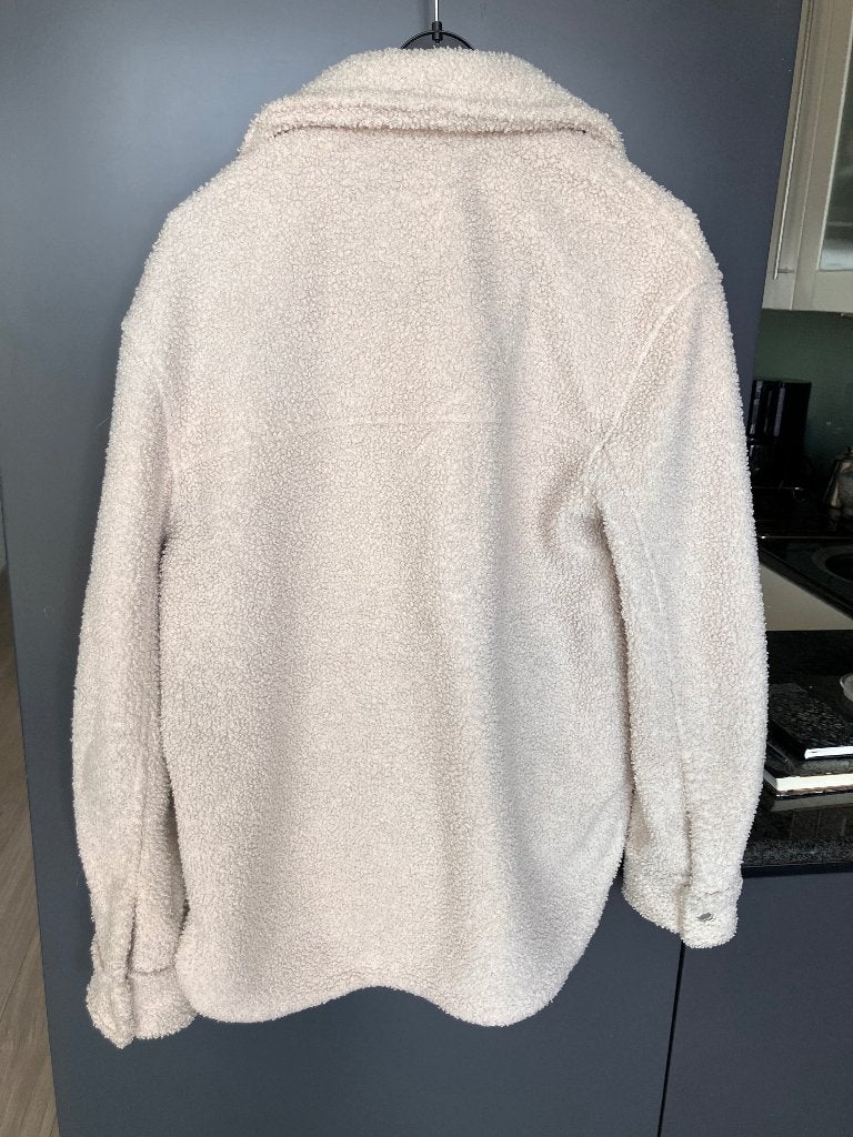 Abercrombie & Fitch Sherpa Shacket XXS Beige, Beige, Ophalen of Verzenden, Maat 34 (XS) of kleiner, Gedragen