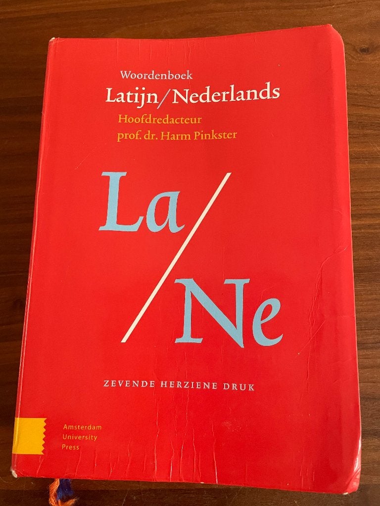 woordenboek Pinkster zevende druk Latijn Nederlands, Ophalen, Gelezen, Prof. dr. Harm Pinkster, Overige uitgevers