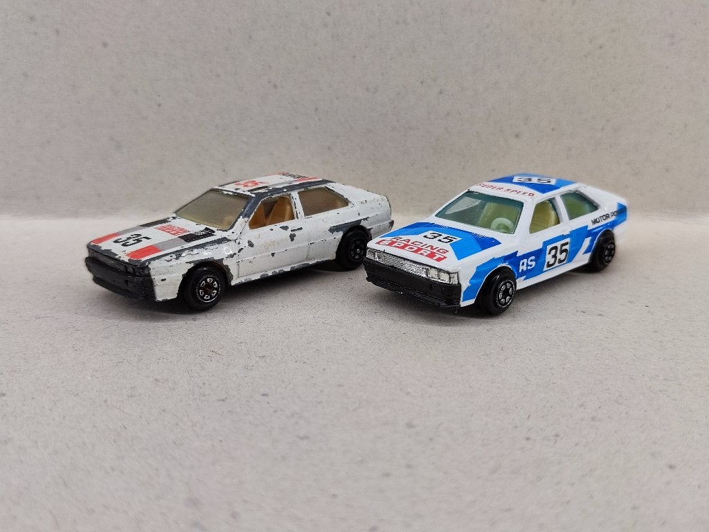 Yatming Audi Quattro (2x), Ophalen of Verzenden, Gebruikt, Auto