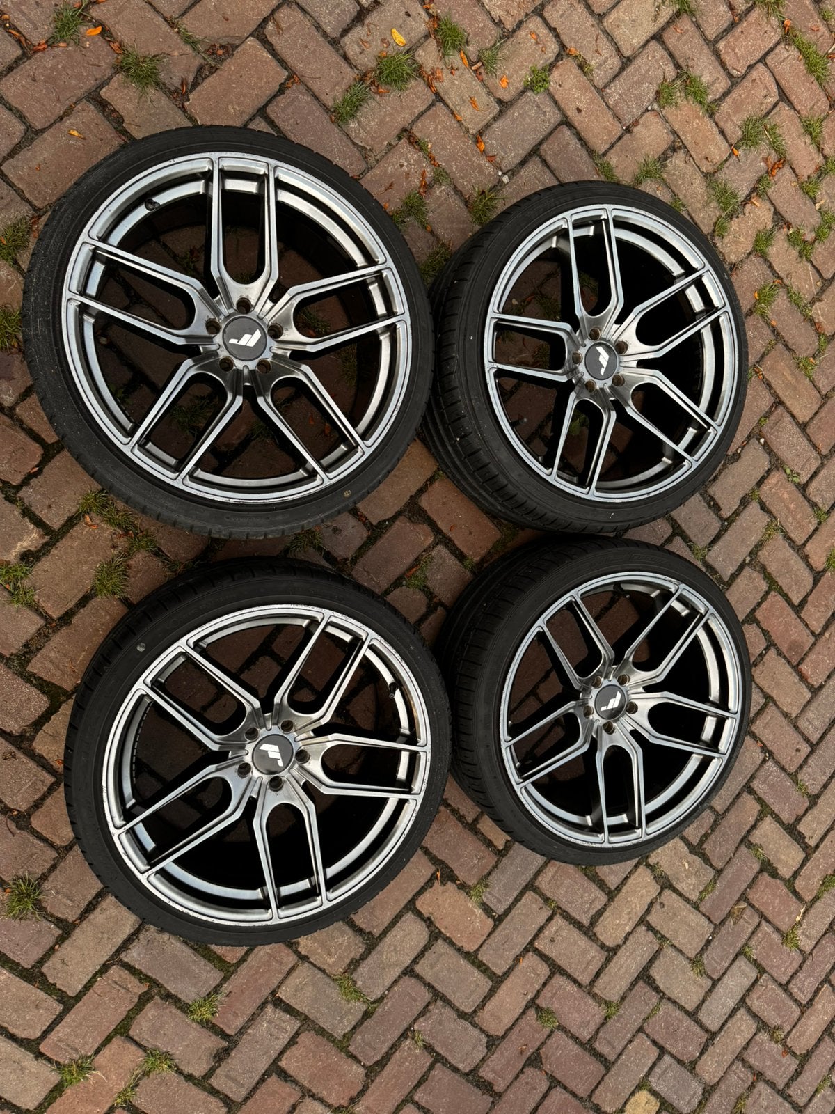 Jr21 5x100 19 inch 9,5j breed set., Auto-onderdelen, Banden en Velgen, 19 inch, Velg(en), Ophalen of Verzenden, 235 mm