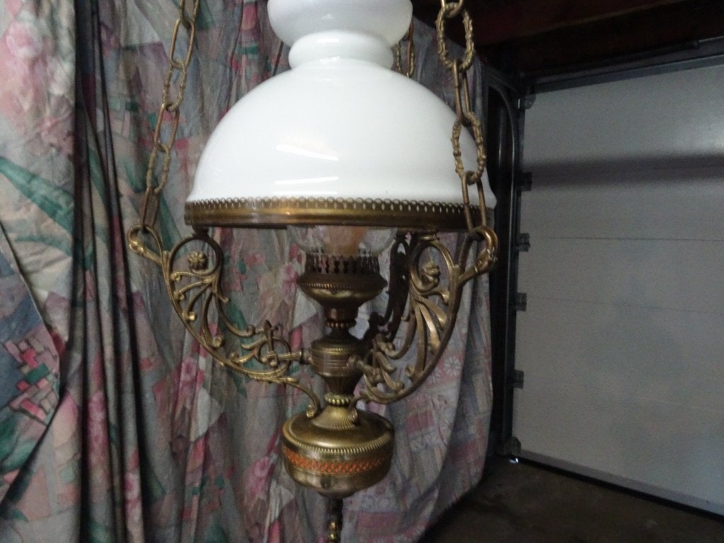 Olielamp klassiek brons, Ophalen, Brons