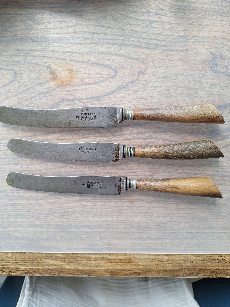 Tafelmessen met benen handvat, Antiek en Kunst, Ophalen of Verzenden
