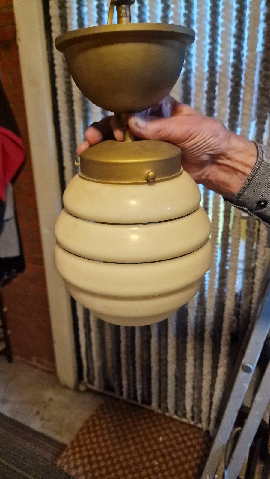 pacht Fins hanglamp van glas design, Ophalen of Verzenden