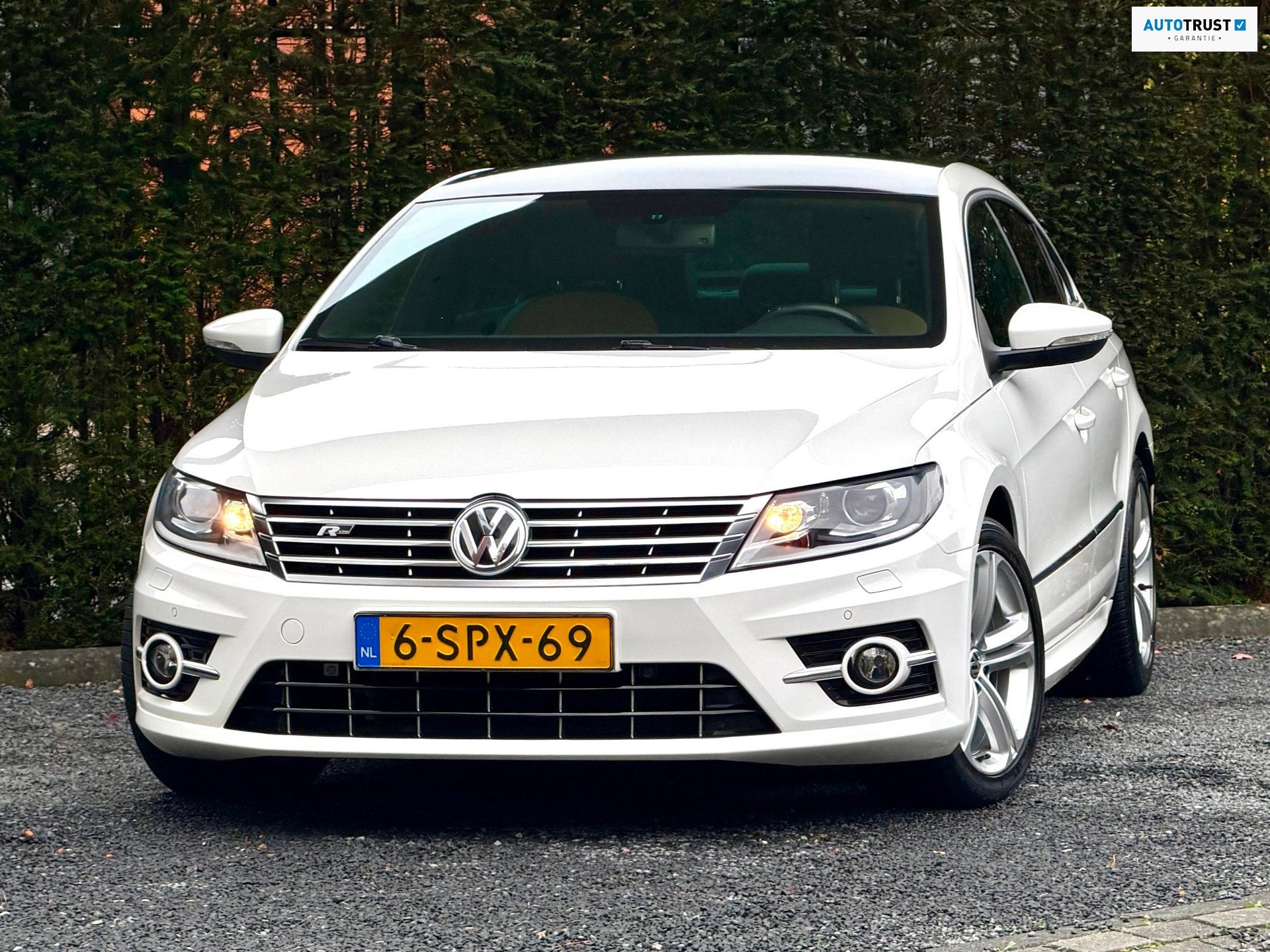 Volkswagen CC 1.4 TSI R-LINE | DSG | PDC V+A | LEDER | RIJKL, Auto's, Euro 5, 4 cilinders, 4 stoelen, Wit