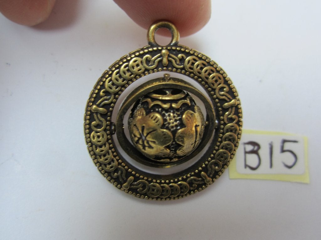 Oude chinees /chinese bronze hangers B15, Sieraden, Tassen en Uiterlijk, Kettinghangers, Ophalen of Verzenden, Gebruikt, Goud