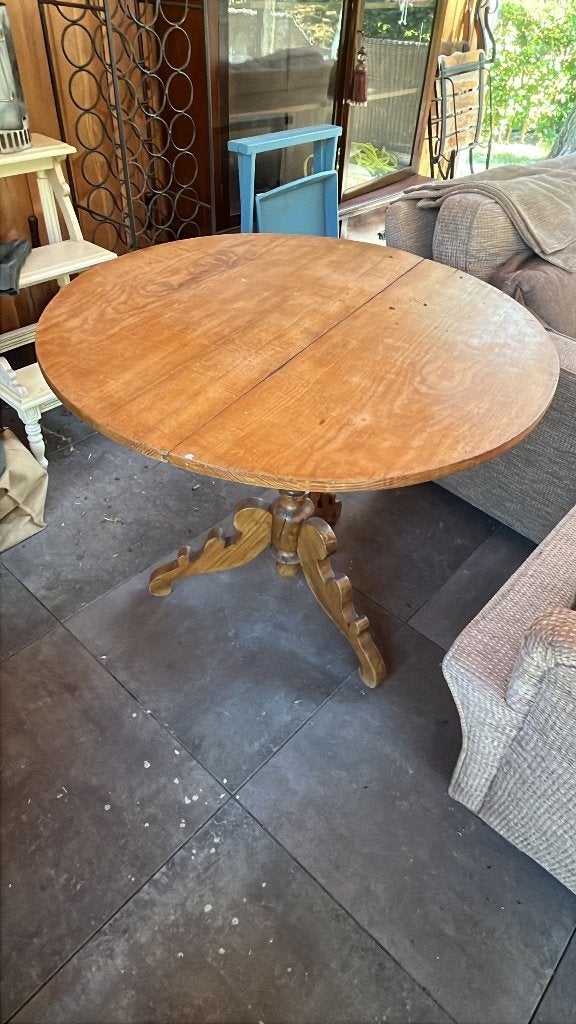 Ronde eet- of bijzet tafel, Ophalen, Gebruikt, Country, Rond