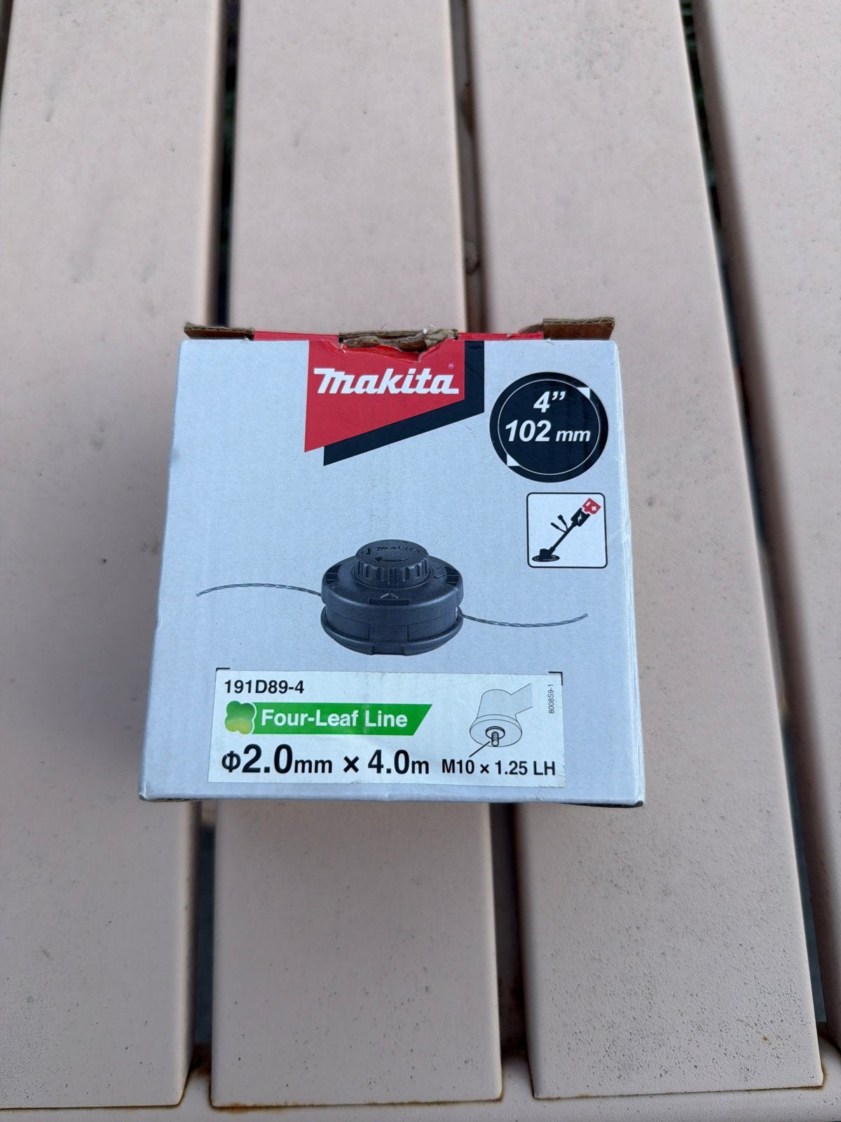 Makita trimdraad 2.0mm x 4.0m M10 x 1.25 LH nieuw in doos, Ophalen of Verzenden, Nieuw