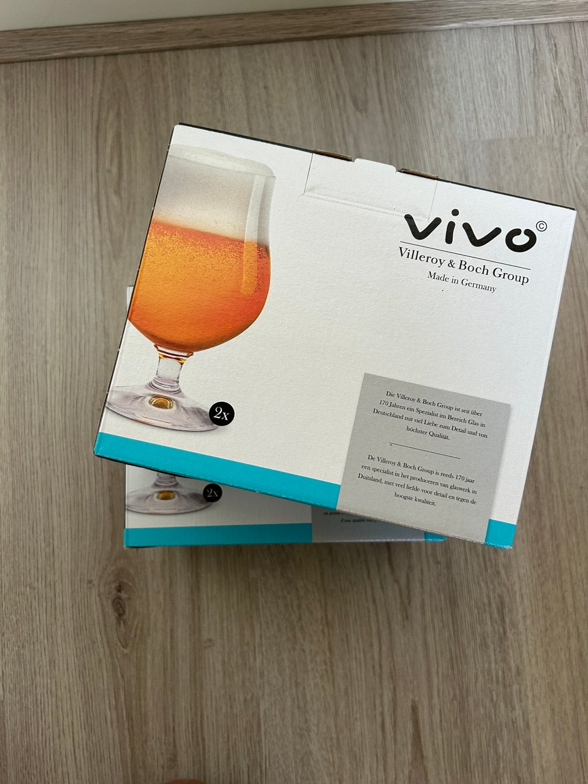 Bier glazen. 6 stuks. Vivo - Villeroy & Boch Group, Ophalen, Glas of Glazen, Vivo, Nieuw